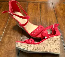 Mossimo Supply Co Coral Wedges