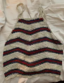 Striped Knit Halter Top