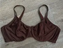 Wacoal 38B Bra Chocolate Brown Bodysuede Underwire Back Closure 85182