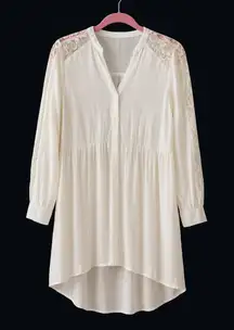Torrid White Lace Button Front Shirt Jacket (Shacket) – Size 0- Large