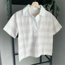 NWT Everlane The Retro Jersey Polo Striped Shirt