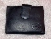 Small Black Top Grain Cowhide Leather Wallet