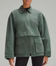 NWT Lululemon Glyde 2-in-1 Adaptable Jacket in Dark‎ Forest Size XS