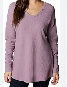 Columbia  Pine Peak Long Sleeve Tunic Thermal Hiking Shirt Purple Size Small