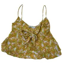 Zara Yellow Bohemian Crop Top  XS (37-6)