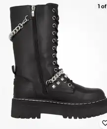 NEW Dockers by‎ Gerli Women's 45vl212 Mid Calf Boot Size 39 Moto Goth Grunge