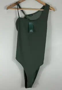Wild Fable NWT Olive Green Open Back Bodysuit
