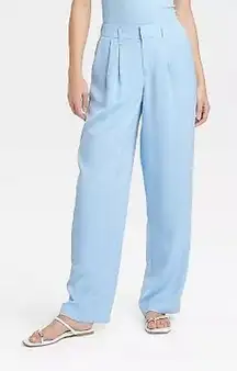 NWT A New Day High Rise Satin Pleat Front Trouser in Size 8