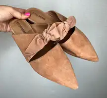 Jeffrey Campbell | Charlin Size 10‎ Brown Suede Bow Mules