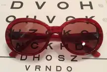 NICOLE MILLER Glam red tortoise Rx sunglasses