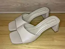 Open Edit Jaydin Slide Sandal in Beige - Size 9