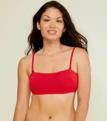 ANDIE NWT  Swim The Rio Bikini Top In Cherry Red Size XL