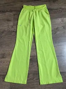 EUC Womens Barco One‎ Lime Green Scrub Pants Stretch Size XXSP