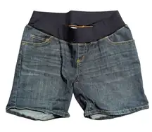 NEW‎ LIZ LANGE Maternity XS Extra Small SHORTS Dark Denim Jean NWT