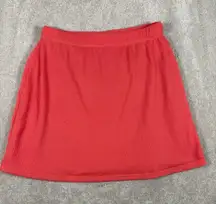 reformation pink pull on skirt short small lined coral
