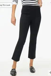 J. Crew Crop Flare Ponte Pant Black Size 20 BY574 New