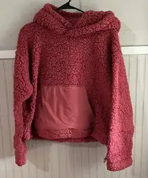 Zella women’s pink Sherpa hoodie size M‎