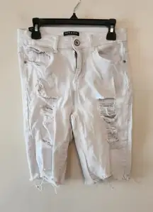 Elite jean shorts Distressed light purple size 5