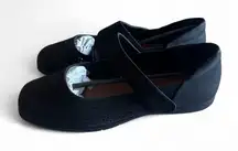 NWT Comfortview Black Perforated Mary Jane Flats Size 8 | Cross Strap | Giftable