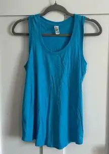 District Women's Size M Racerback Tank Top Aqua Turquoise Blue Casual Basic