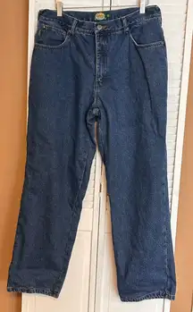 Womens Size 16 Regular Cabelas flannel lined blue jeans cozy warm for winter