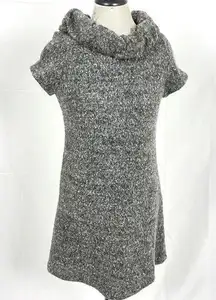 Cowl neck sweater dress 