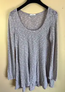 Easel Womens Rayon Grey Marbled Tunic Dress Size Large Flowy Career Casual Wear‎