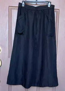 Urban Outfitters Black Midi Skirt