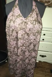 J Crew v-neck halter top floral sundress