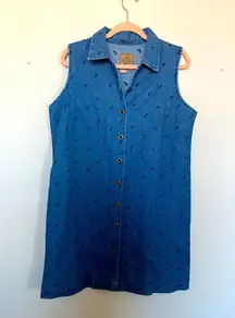 Vintage AMI Button Front Denim Dress