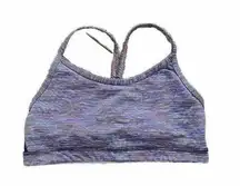 Lululemon  Flow Y Bra IV in Pink Purple With Pink Mesh Size 4