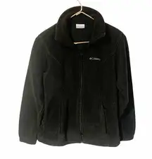 Columbia Womens Medium Black Full Zip Up Fleece Jacket