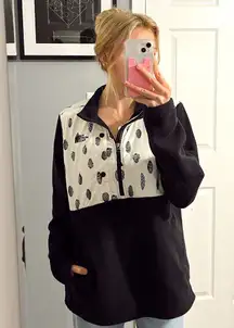 The North Face 1/2 Zip Fleece Patterned Pine-cone Jacket