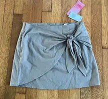 Olive Green Wrap Skirt