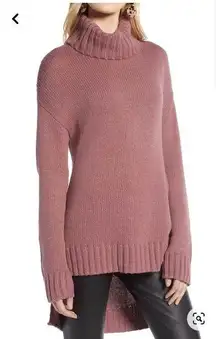 NWT!!  Over Sized High/Low Turtleneck Sweater in Purple Taupe