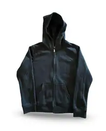 RSQ Black Hooded Zip Up Jacket