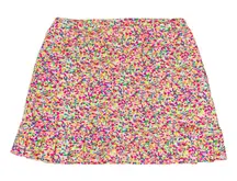 Tzu Tzu Sprinkles Skort Women's Size Medium Pleated Hem Colorful Stretch Tennis