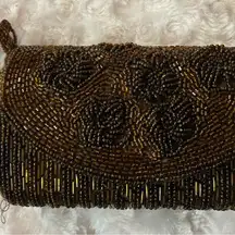 Bijoux Turner Brown Beaded Wristlet