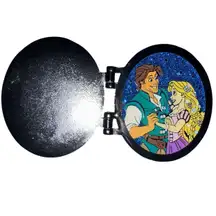 DISNEY LOUNGEFLY PRINCESS LOCKET HINGED PIN TANGLED RAPUNZEL / FLYNN RIDER PIN
