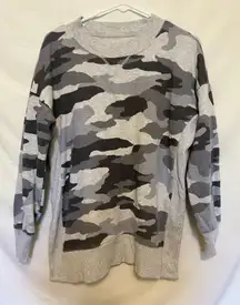 Aerie Crew Neck Hometown‎ Desert Camo Sweatshirt Pullover Womens Size XS