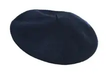 Scala Beret 100% Wool Navy Blue‎ Traditional French Style Painter Basque Vintage