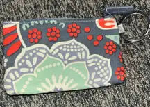 Vera Bradley Coin Purse Key Chain In Nomadic‎ Floral NWOT Spot For Id