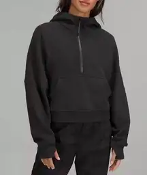 Lululemon Scuba Oversized Half-Zip Hoodie Black XS/S