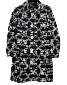 Banana Republic Factory Petite Statement Graphic Jacket Mod Geometric Print PXS