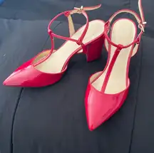 Nine West red heels size 6