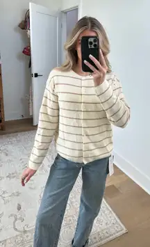Amazon Striped Cardigan Sweater