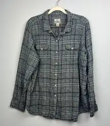 Woolrich XL plaid flannel women’s button down