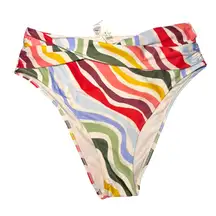 Aerie Twist High Cut Cheeky Bikini Bottom