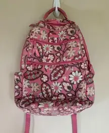 Vera Bradley  Cotton Tech‎ Laptop Backpack Blush Pink Floral Blossom