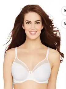 Bali New One Smooth U Ultra Light Underwire T-shirt Bra 3439 White 38B
